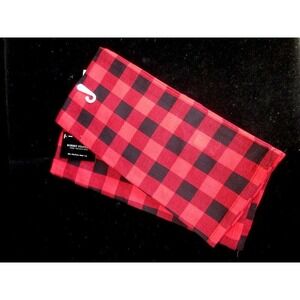 Robert Stanley Northwood‎ Lodge 2 Christmas Tea Towels Black/Red Buffalo Check